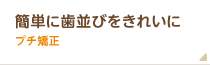 簡単に歯並びをきれいにしたいならプチ矯正