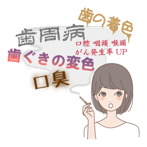 タバコがお口の中にあたえる影響とは 伏見区向島 宇治市槇島町の歯医者ならふじわら歯科